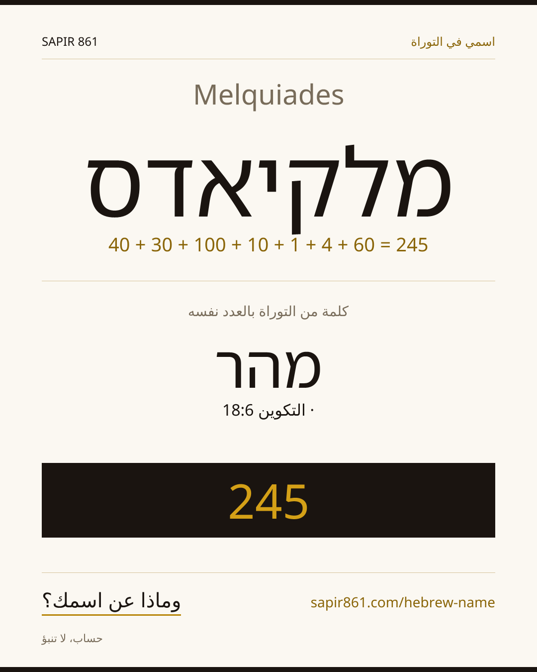 Melquiades — מלקיאדס