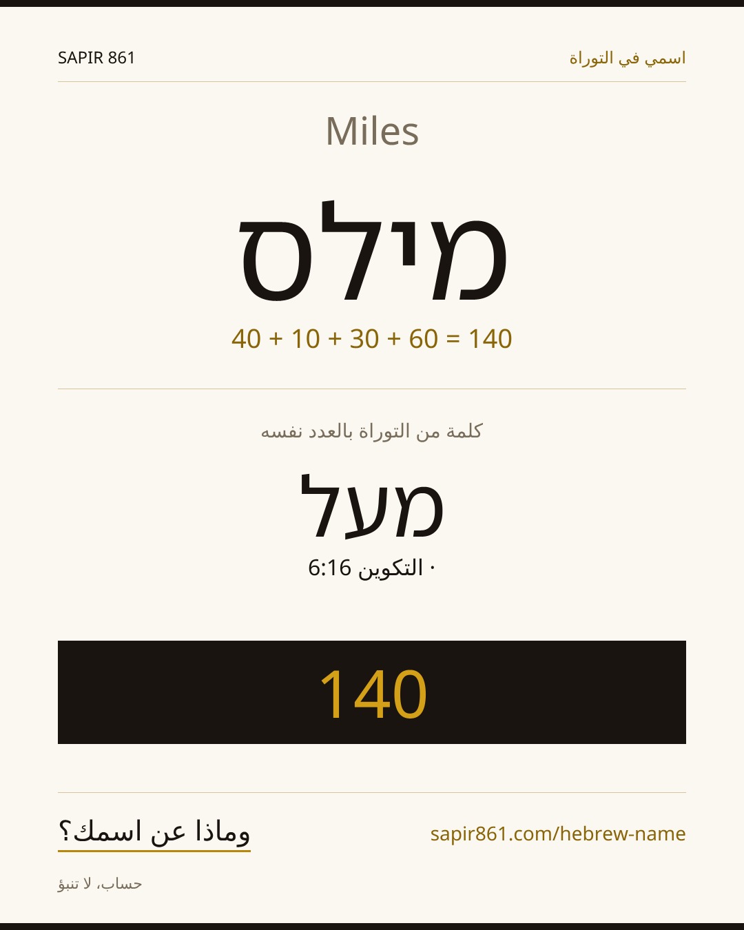 Miles — מילס
