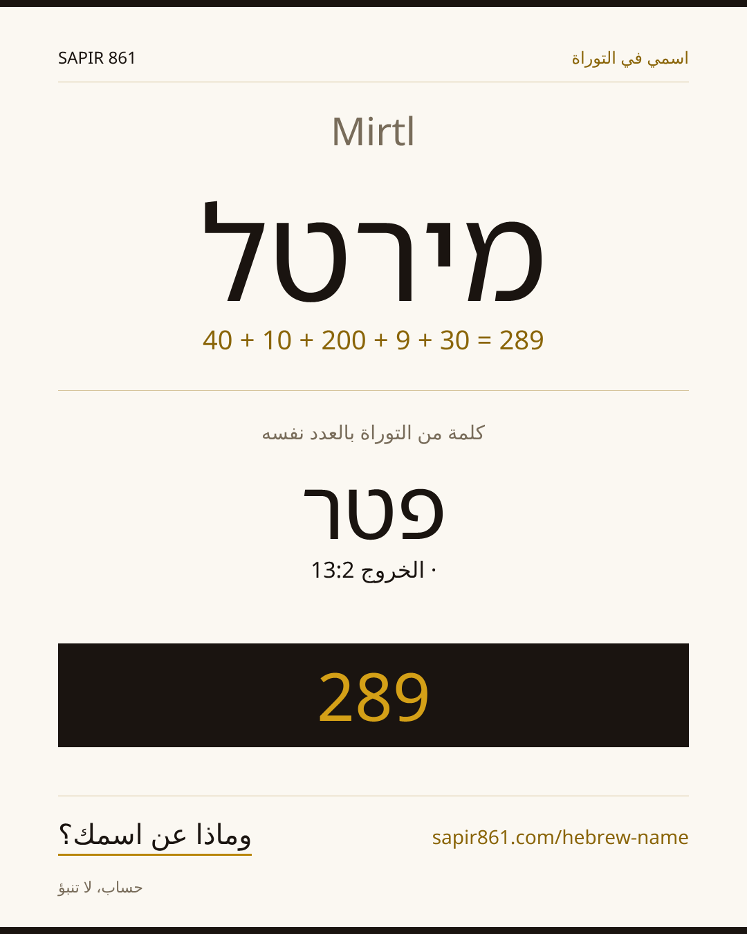 Mirtl — מירטל