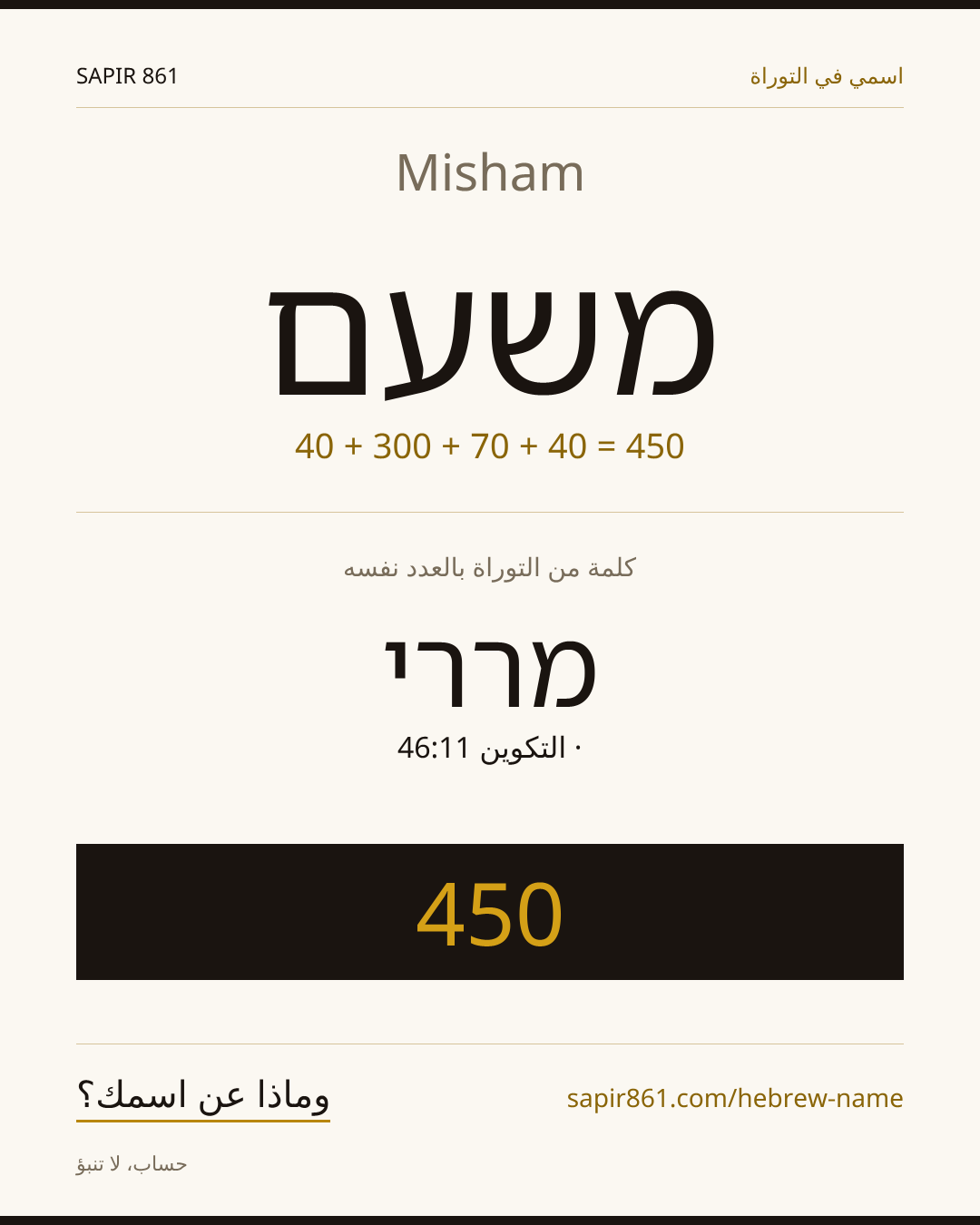Misham — משעם