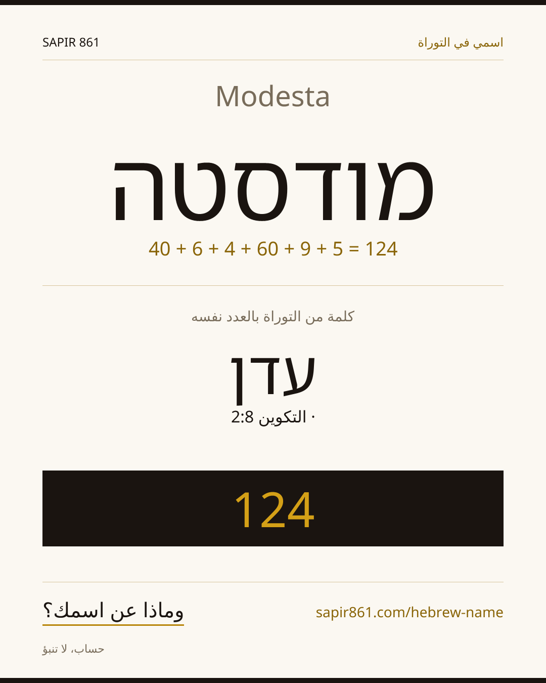 Modesta — מודסטה
