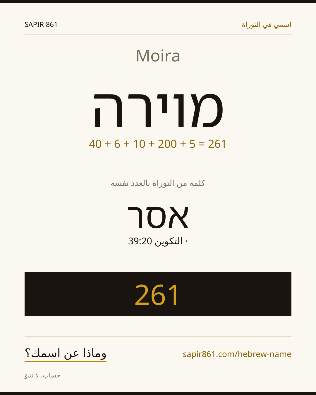 Moira — מוירה