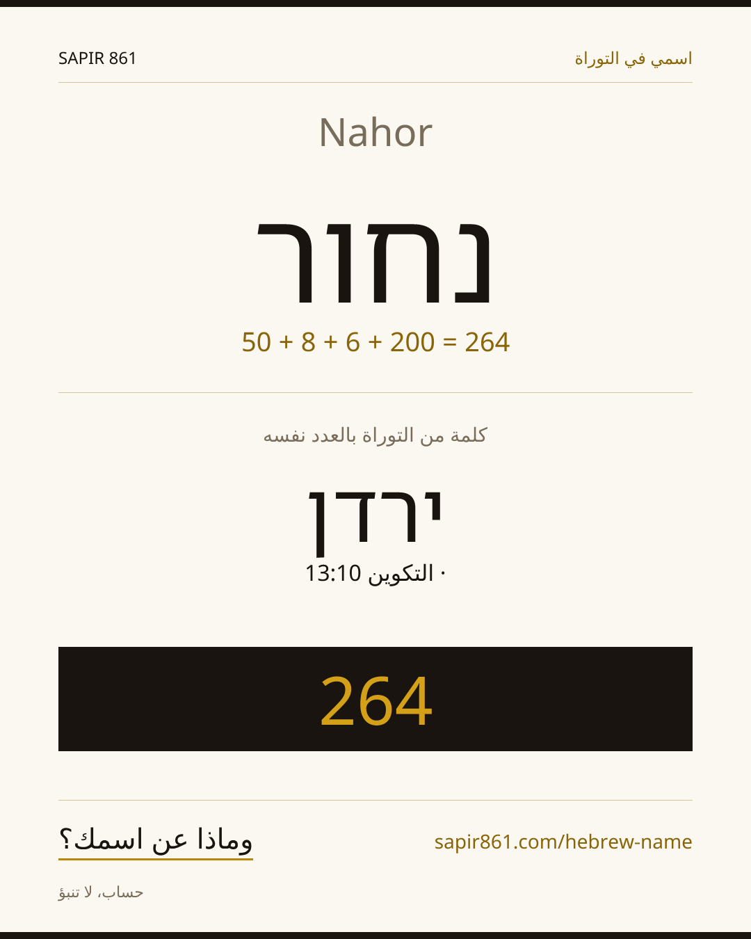 Nahor — נחור