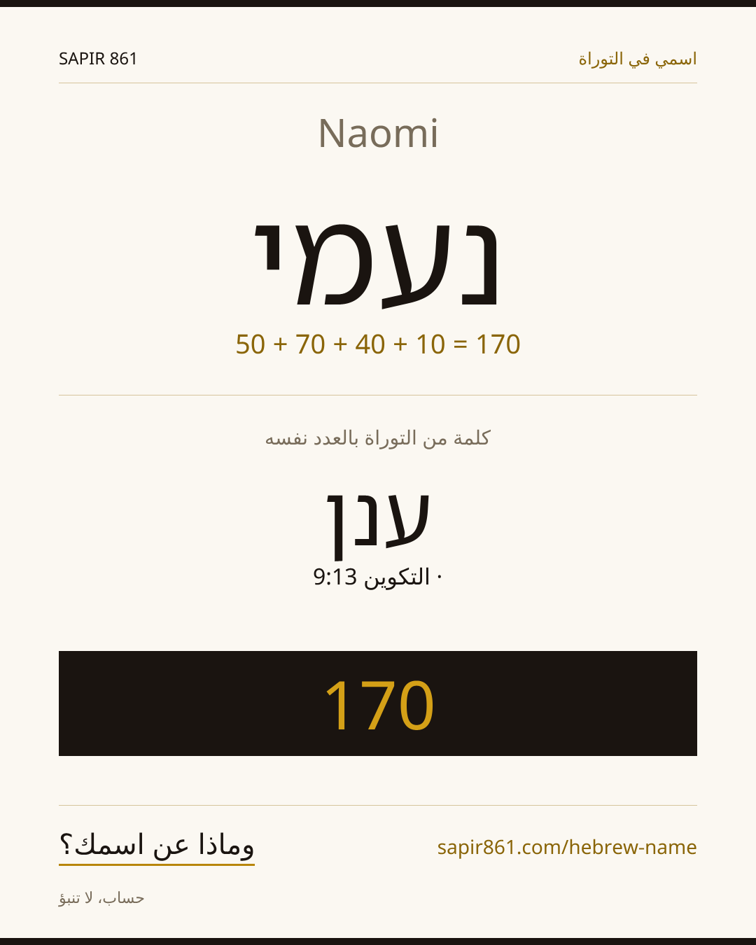 Naomi — נעמי