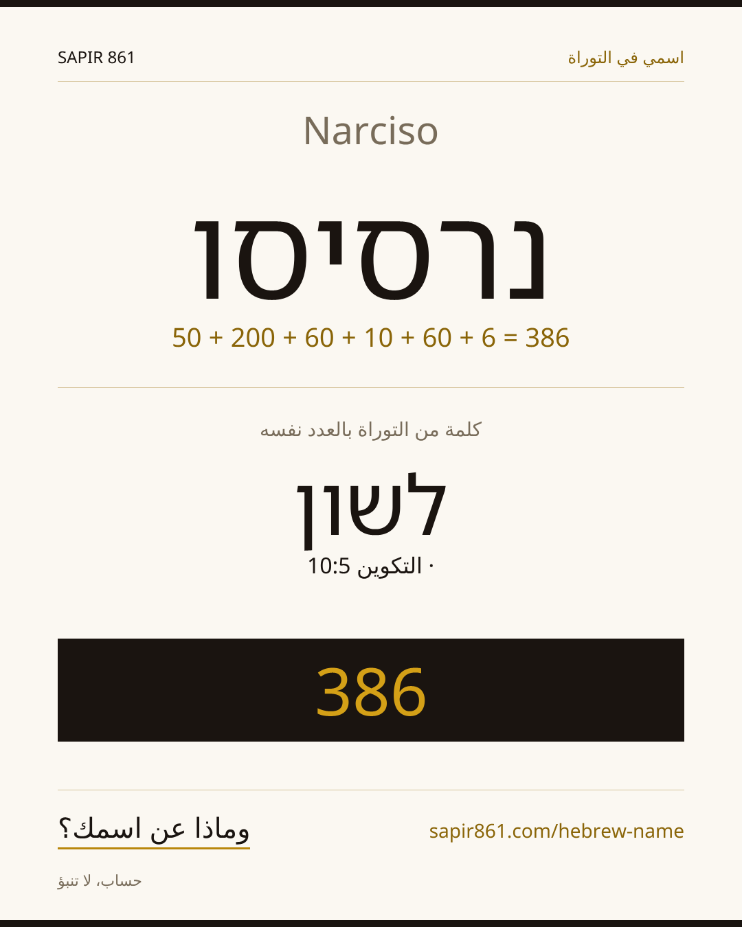 Narciso — נרסיסו