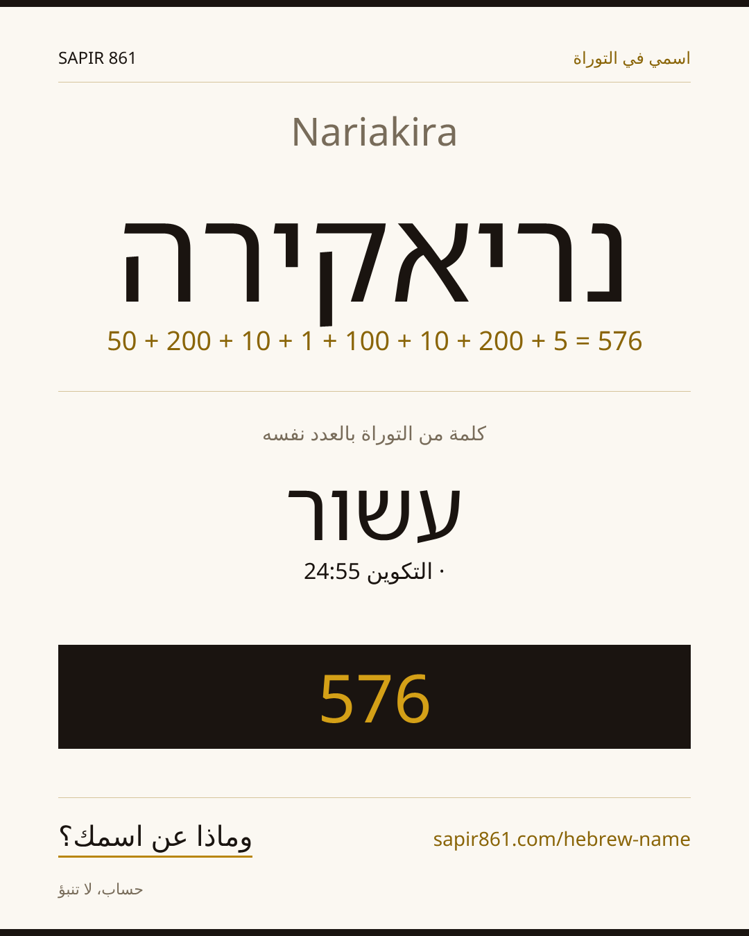 Nariakira — נריאקירה