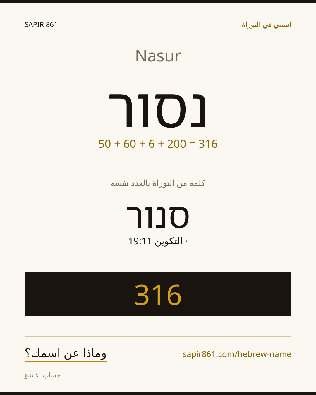 Nasur — נסור