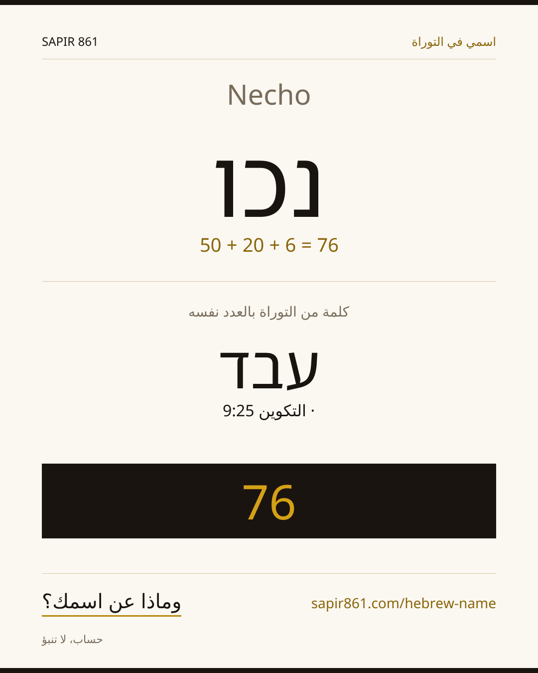 Necho — נכו