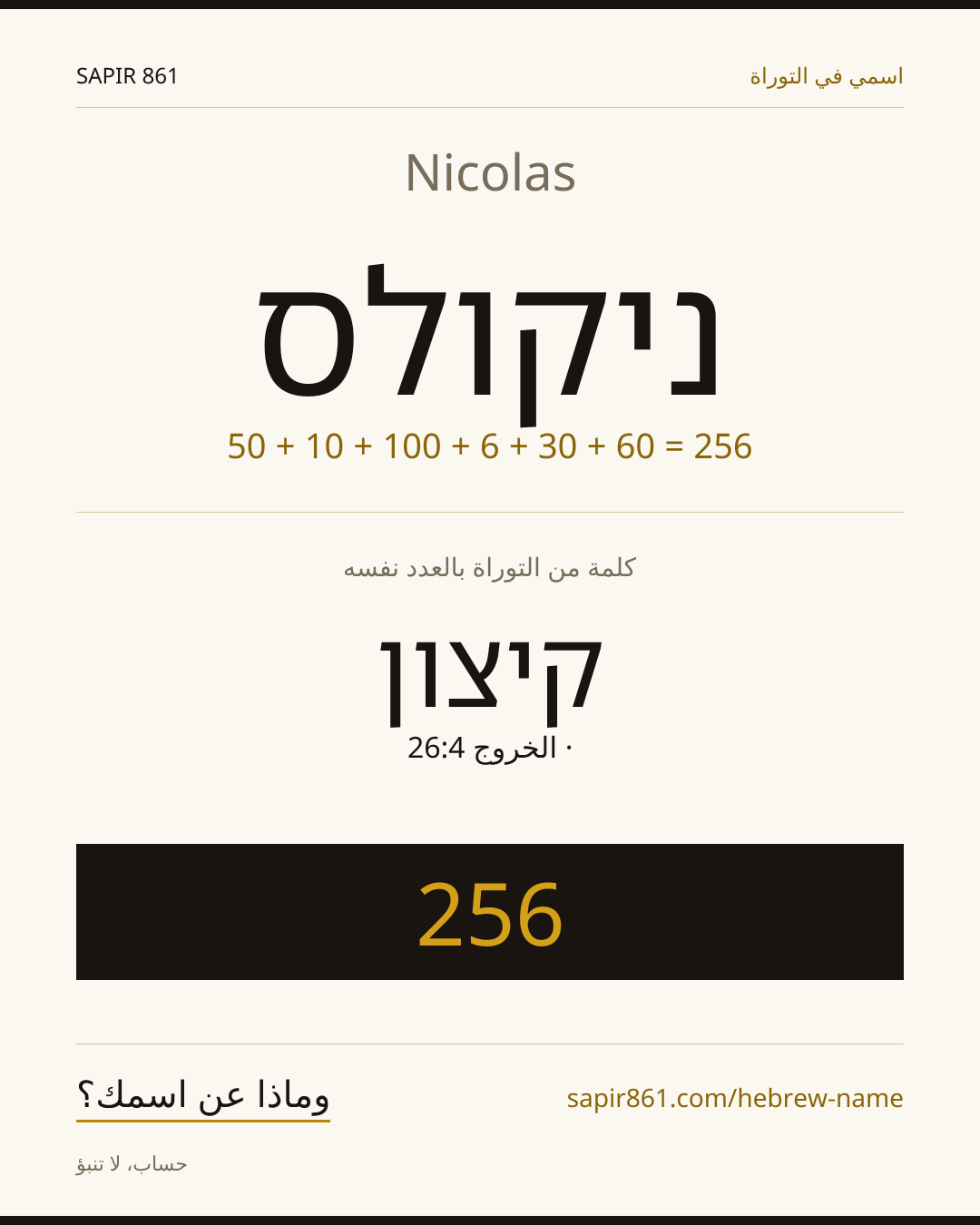 Nicolas — ניקולס