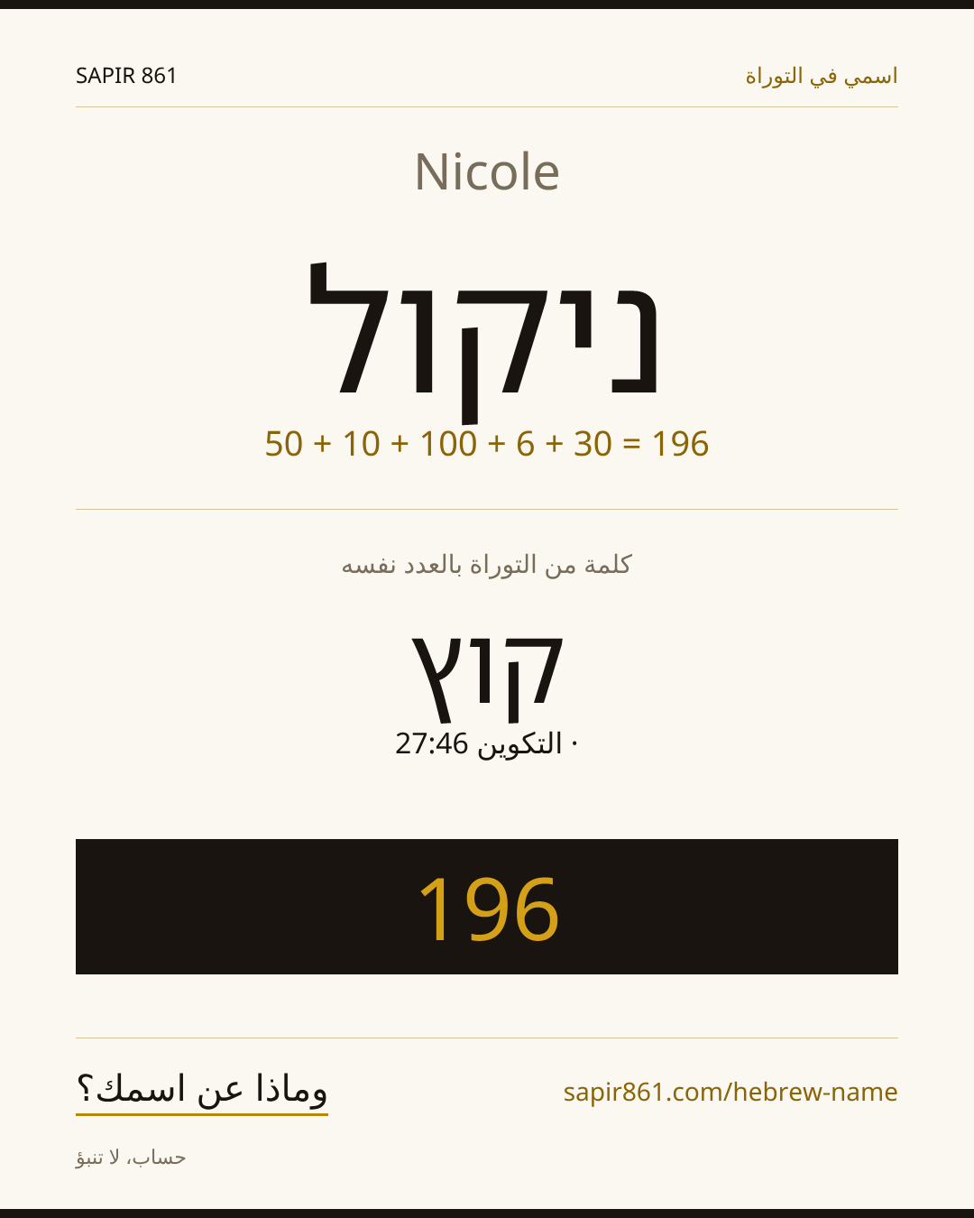 Nicole — ניקול
