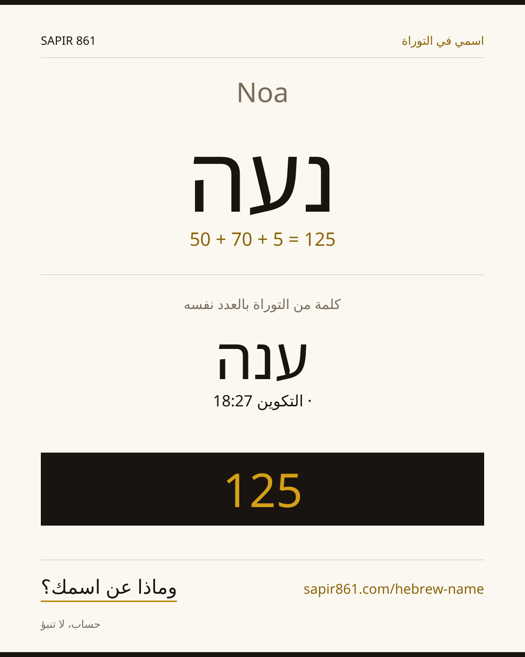 Noa — נעה