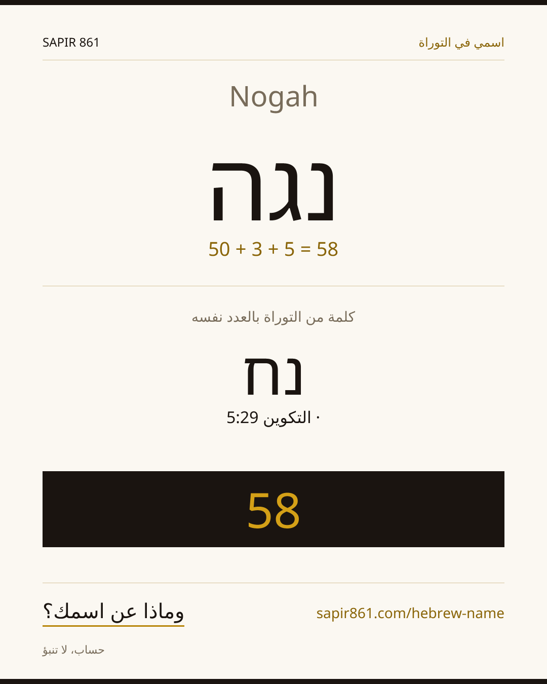 Nogah — נגה