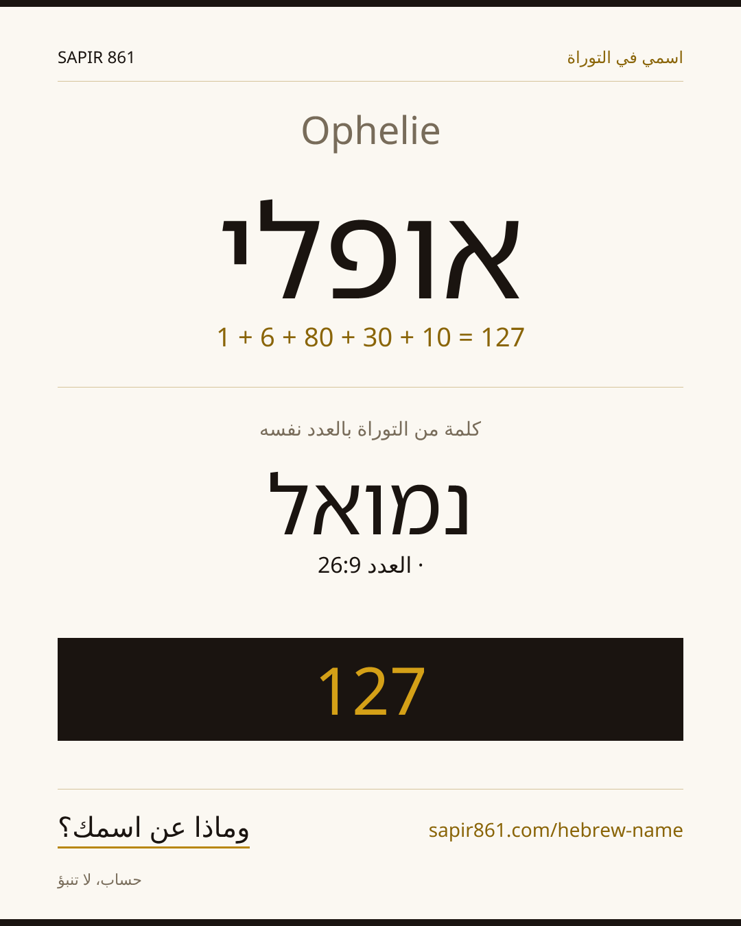 Ophelie — אופלי