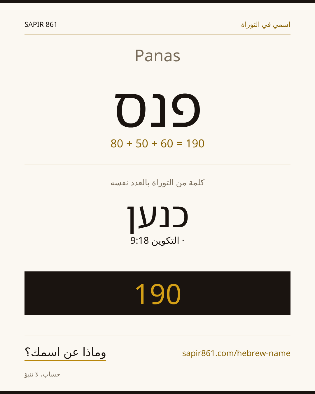 Panas — פנס