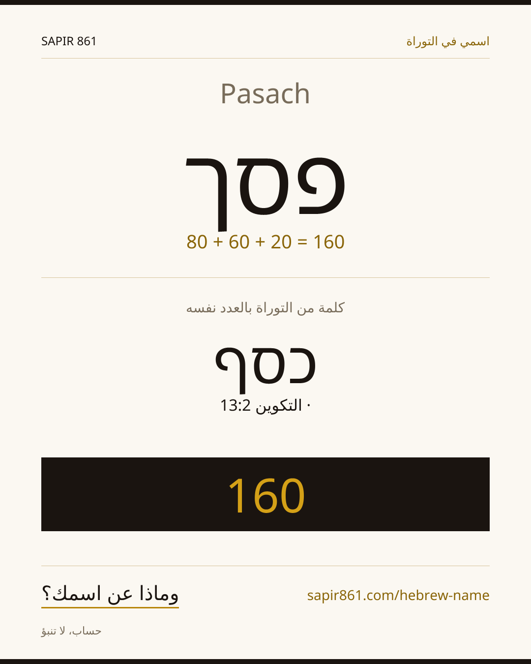 Pasach — פסך