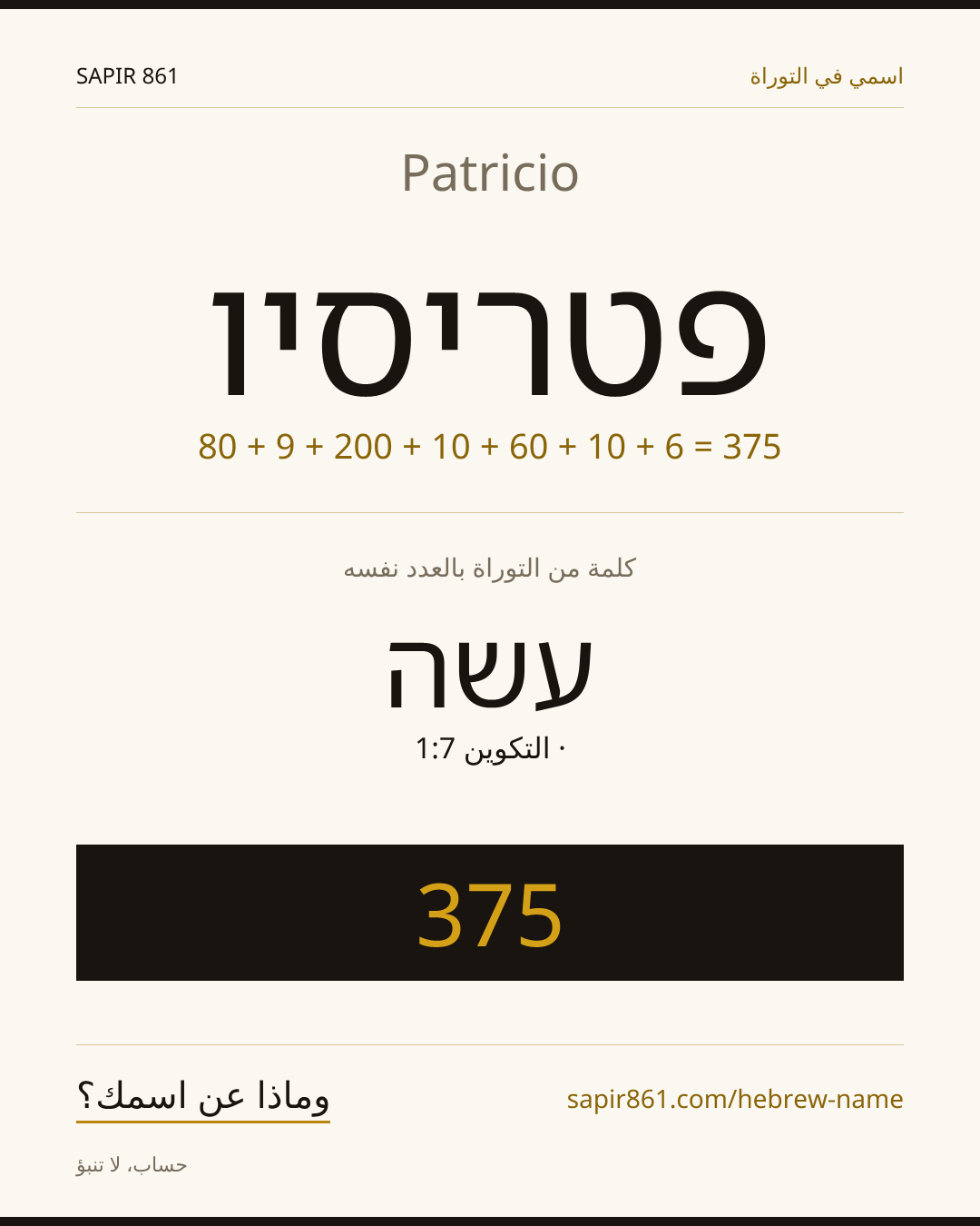 Patricio — פטריסיו