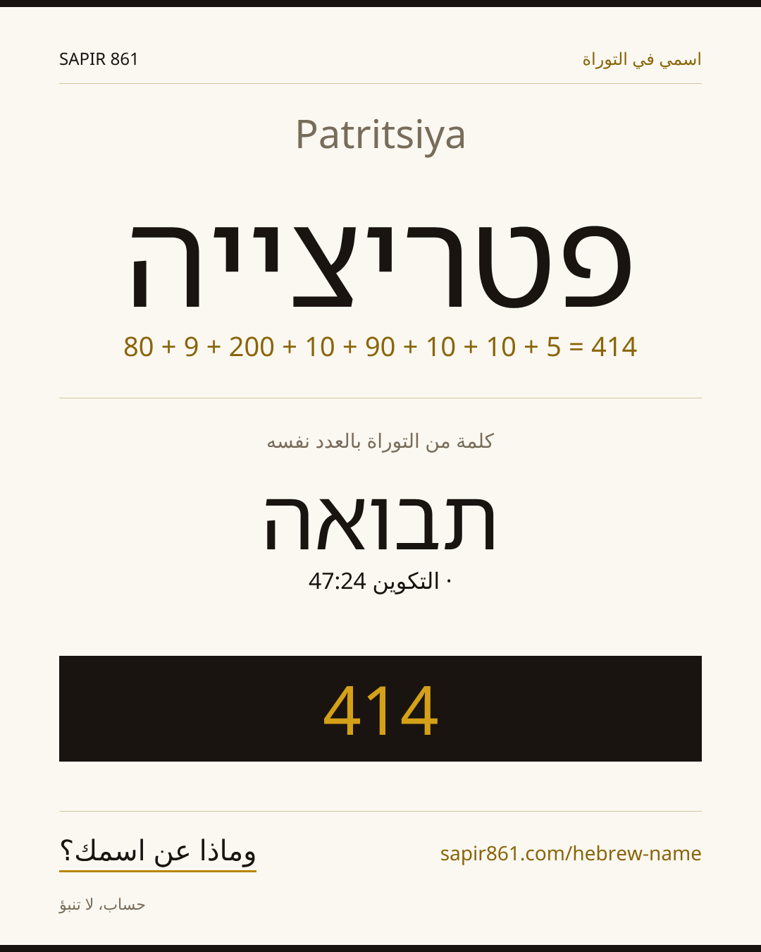 Patritsiya — פטריצייה