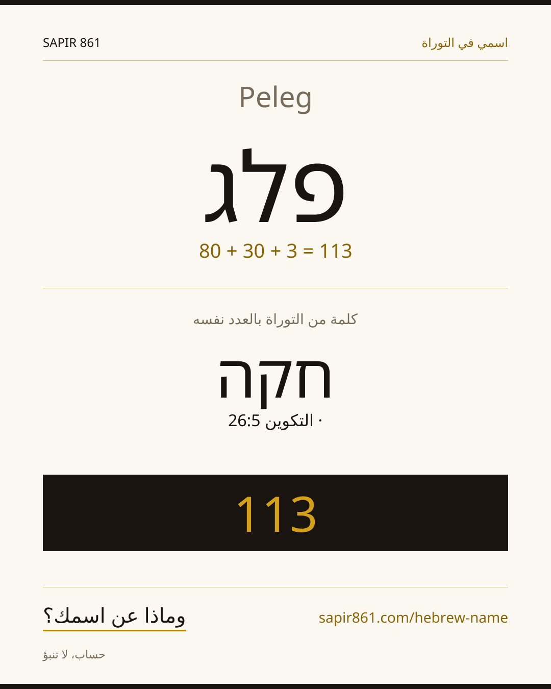 Peleg — פלג