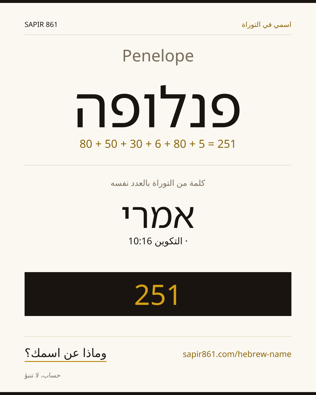 Penelope — פנלופה