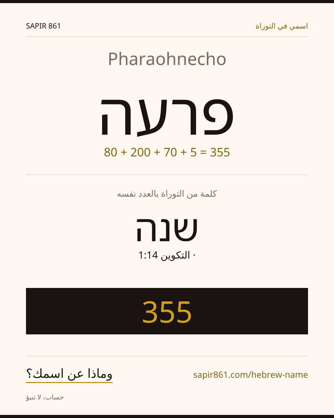 Pharaohnecho — פרעה