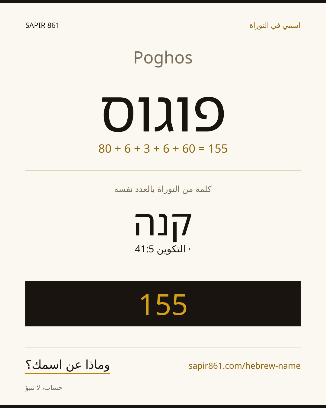 Poghos — פוגוס