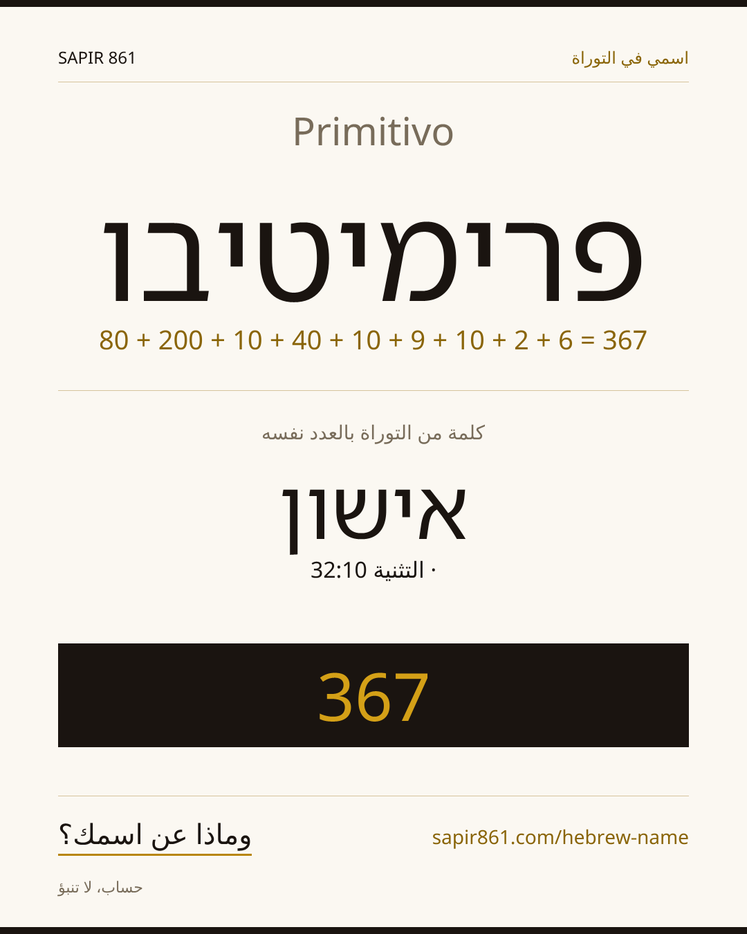 Primitivo — פרימיטיבו