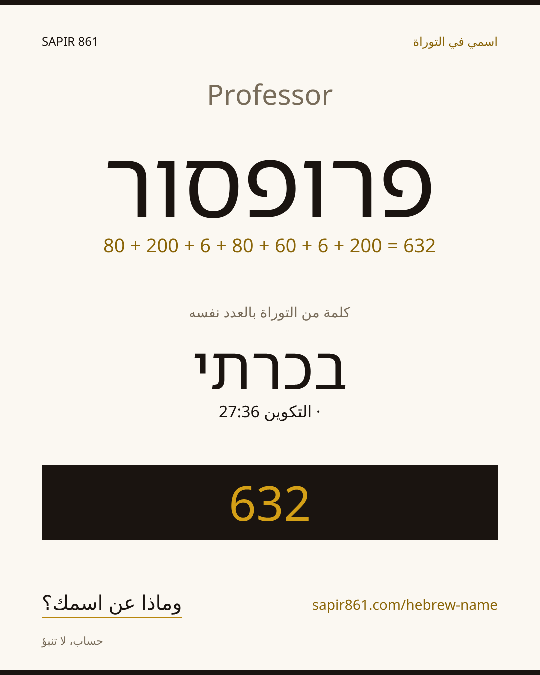 Professor — פרופסור