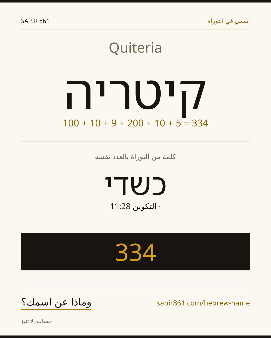 Quiteria — קיטריה
