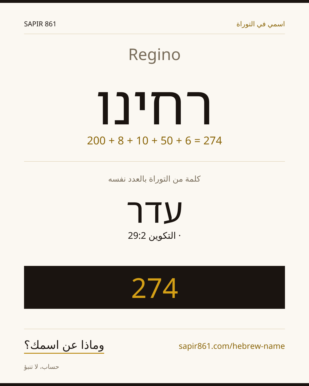 Regino — רחינו