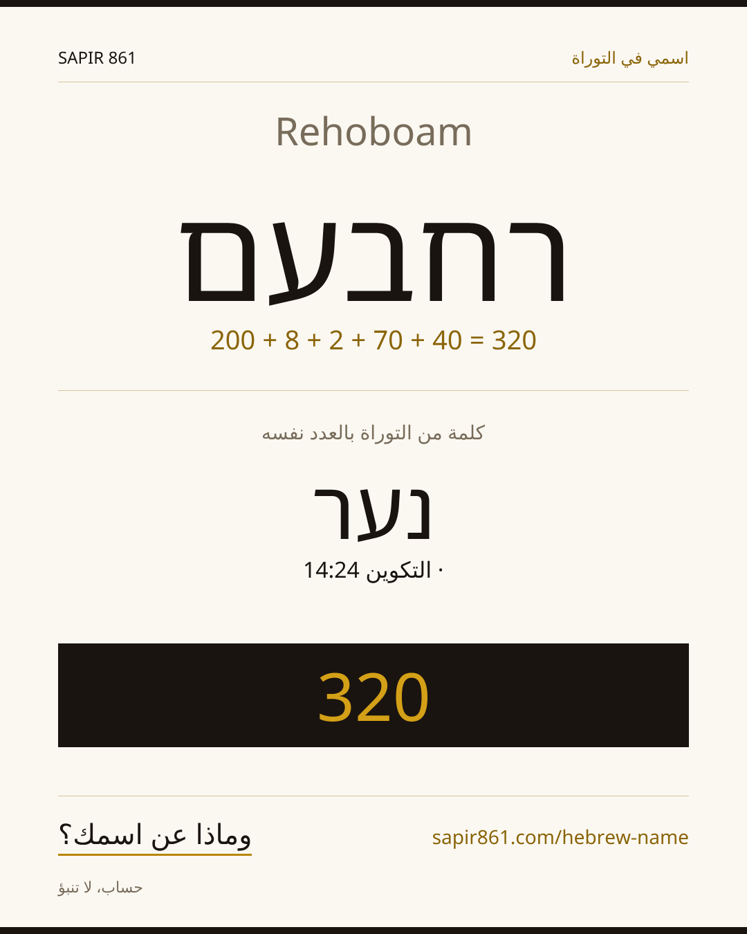 Rehoboam — רחבעם