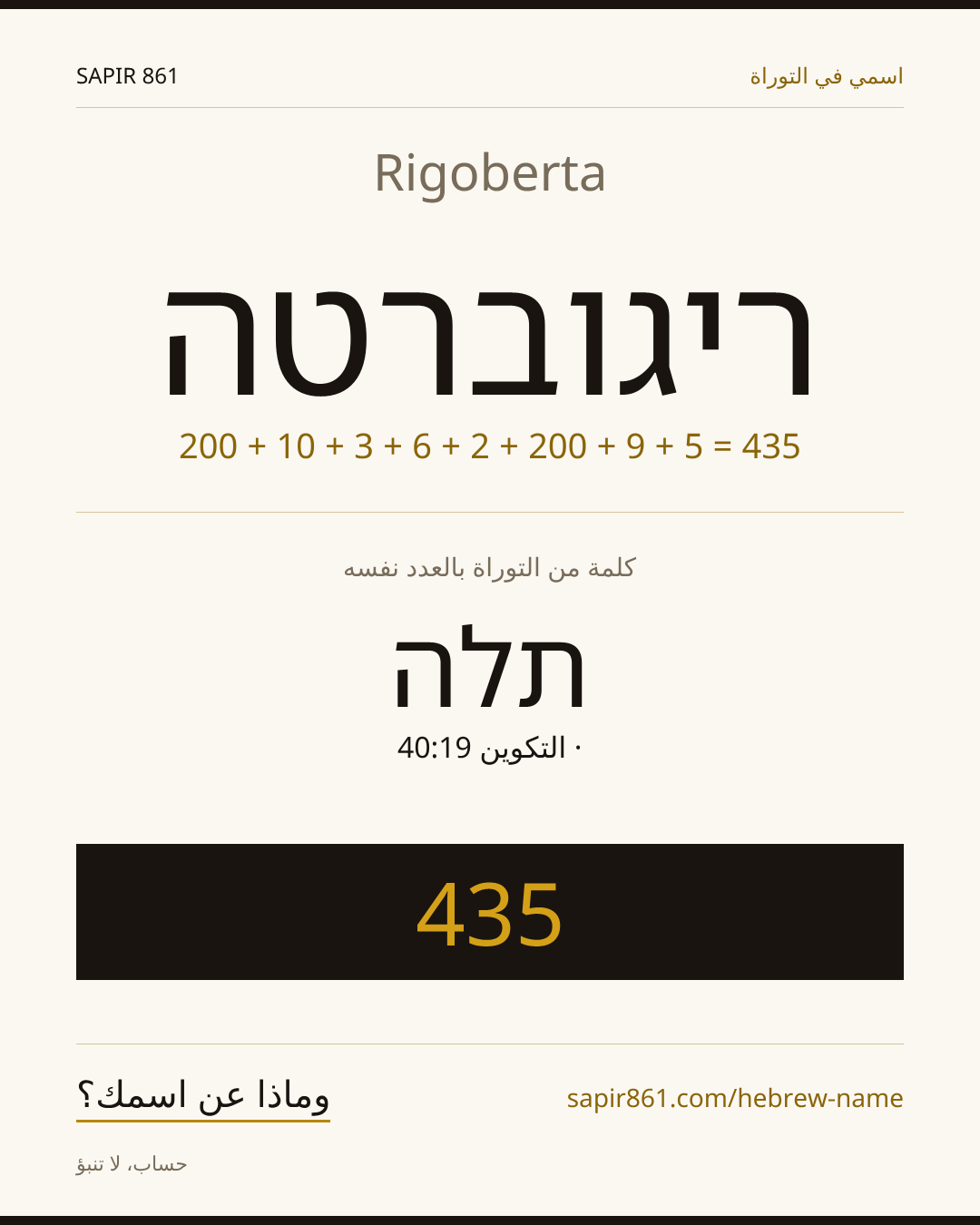 Rigoberta — ריגוברטה