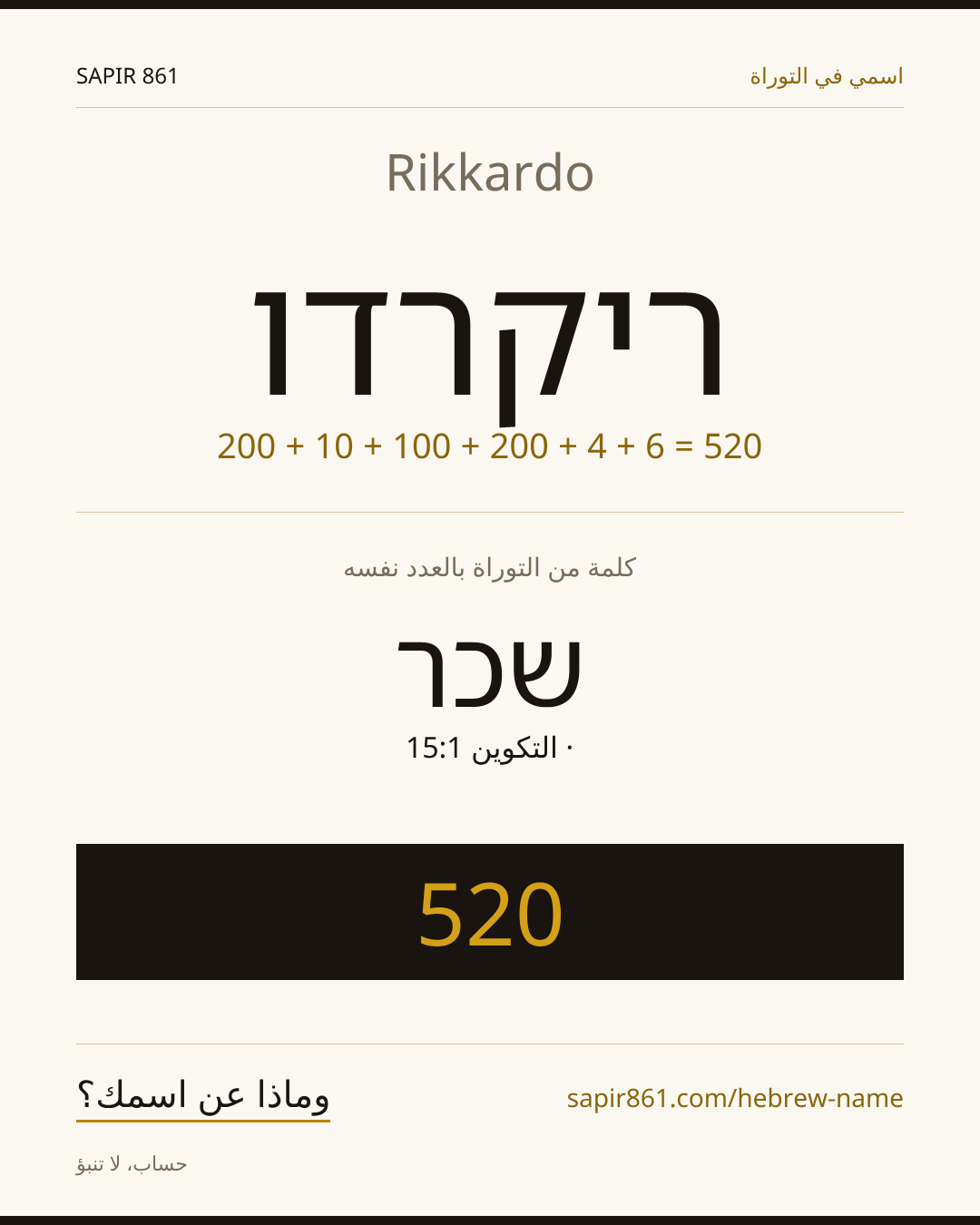 Rikkardo — ריקרדו