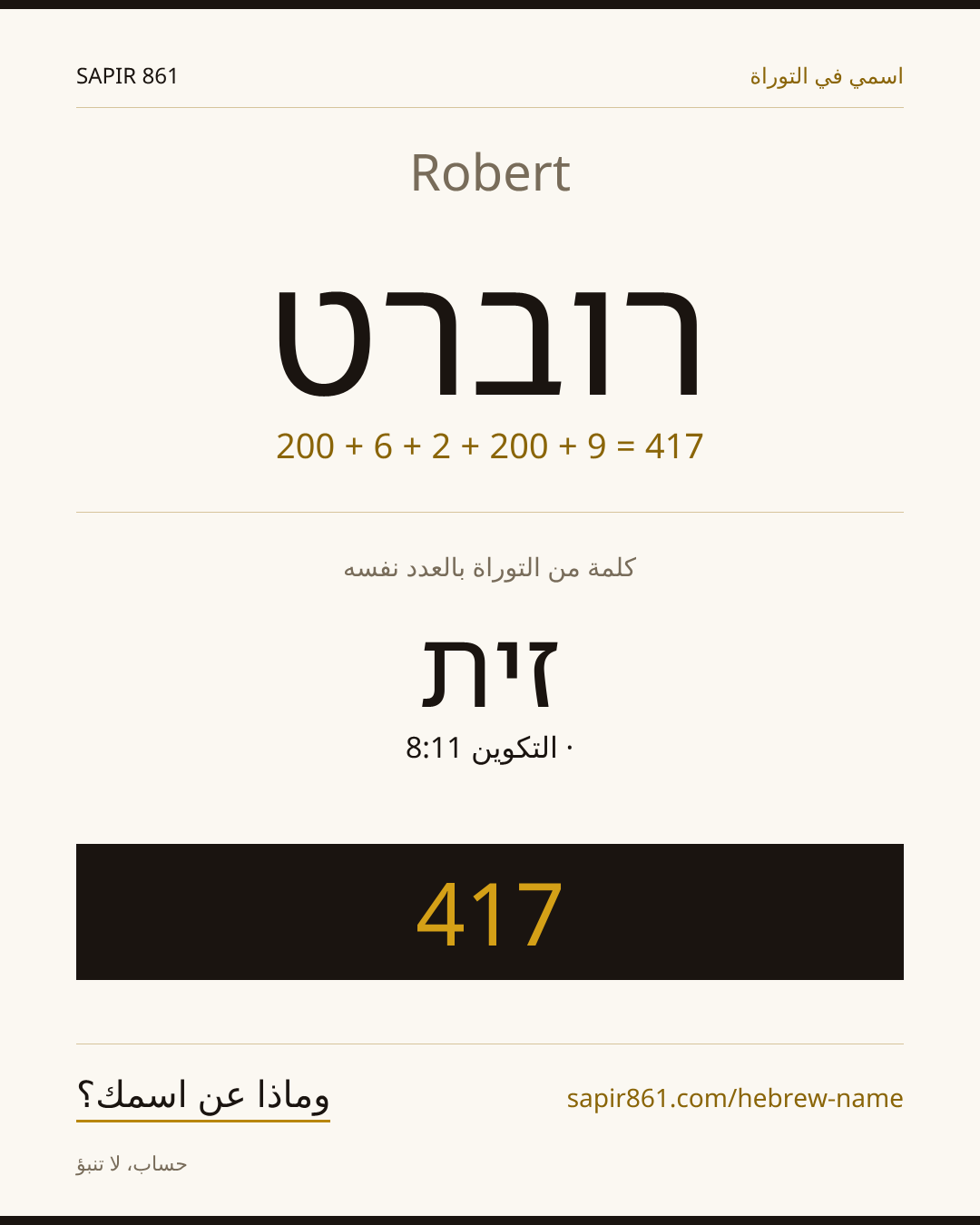 Robert — רוברט