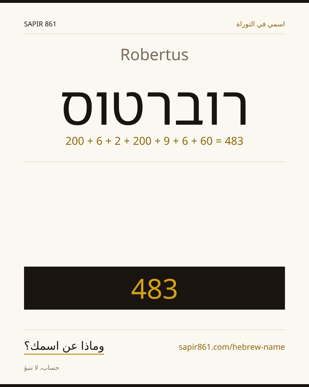 Robertus — רוברטוס