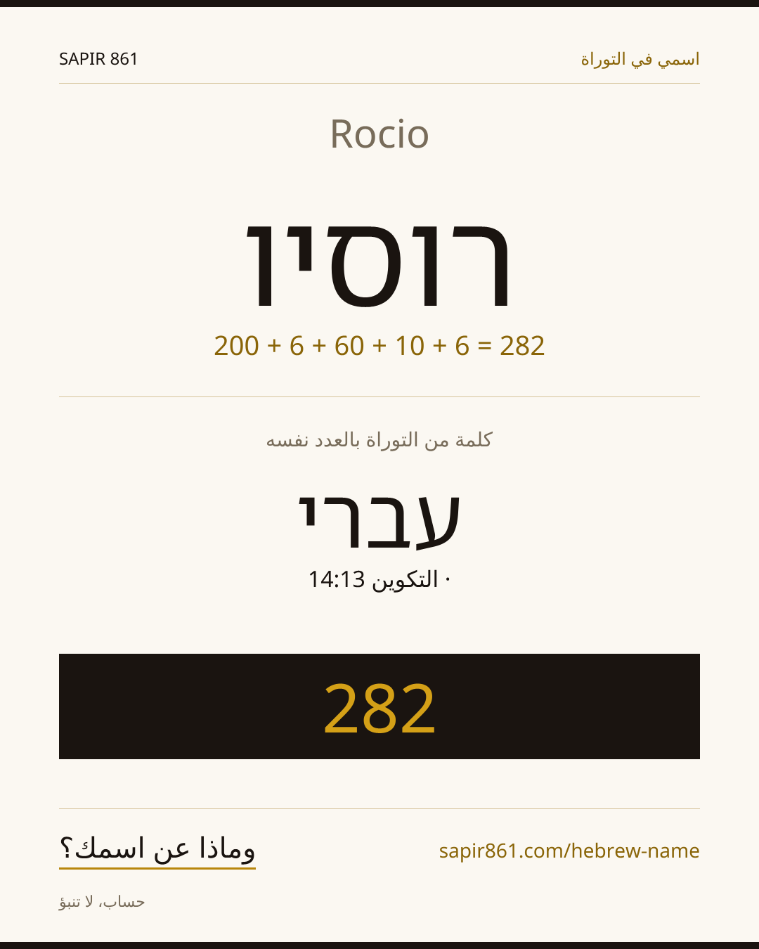 Rocio — רוסיו