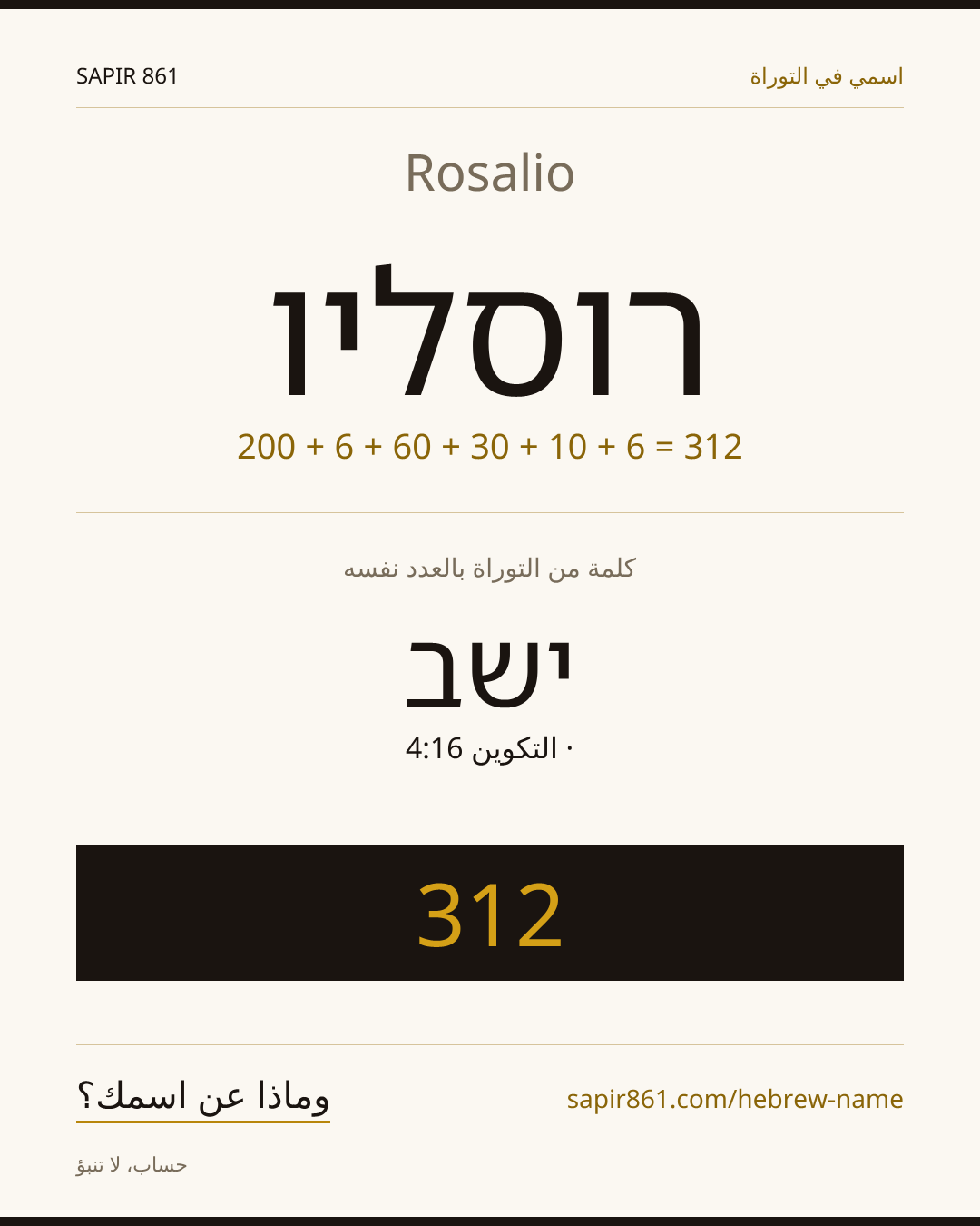 Rosalio — רוסליו