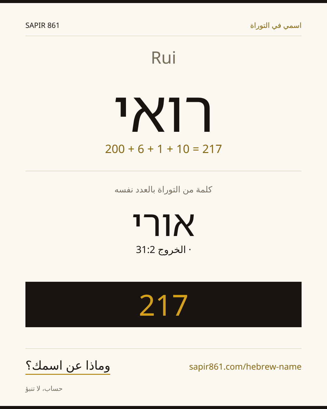 Rui — רואי