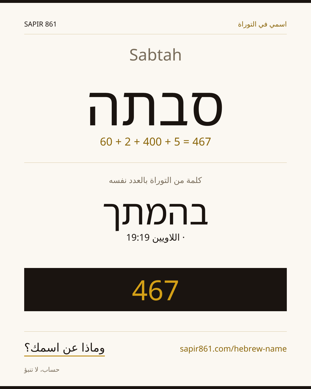 Sabtah — סבתה