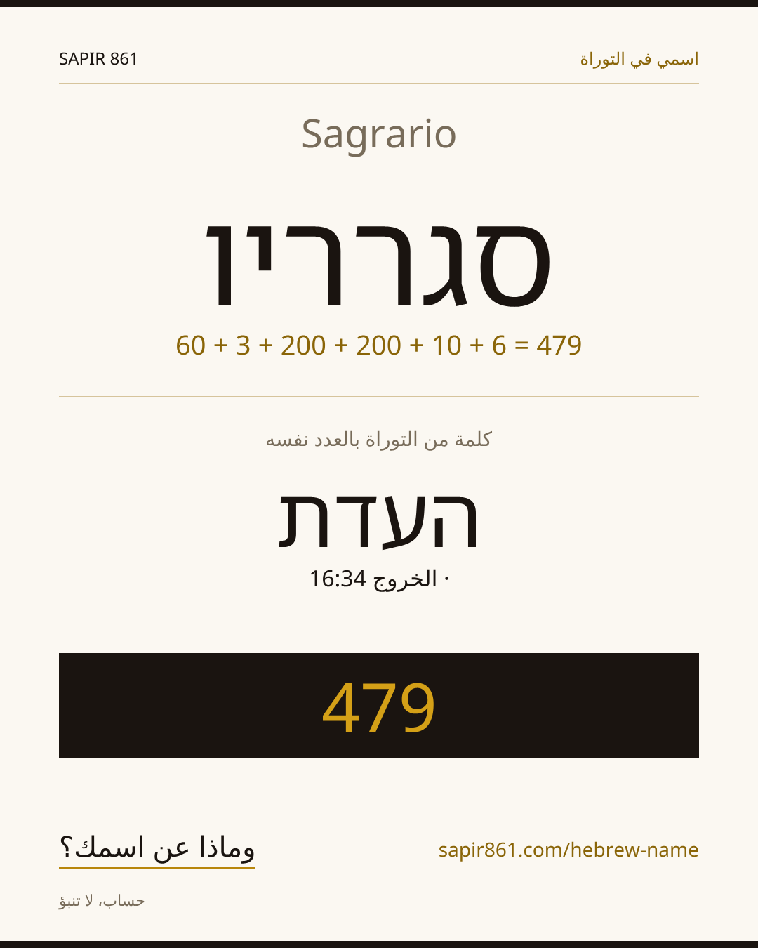 Sagrario — סגרריו