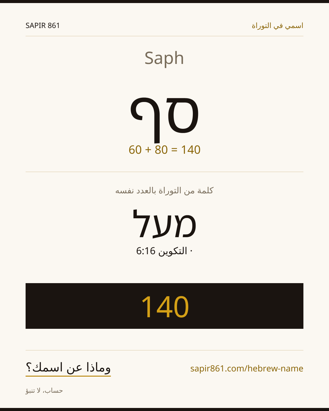 Saph — סף