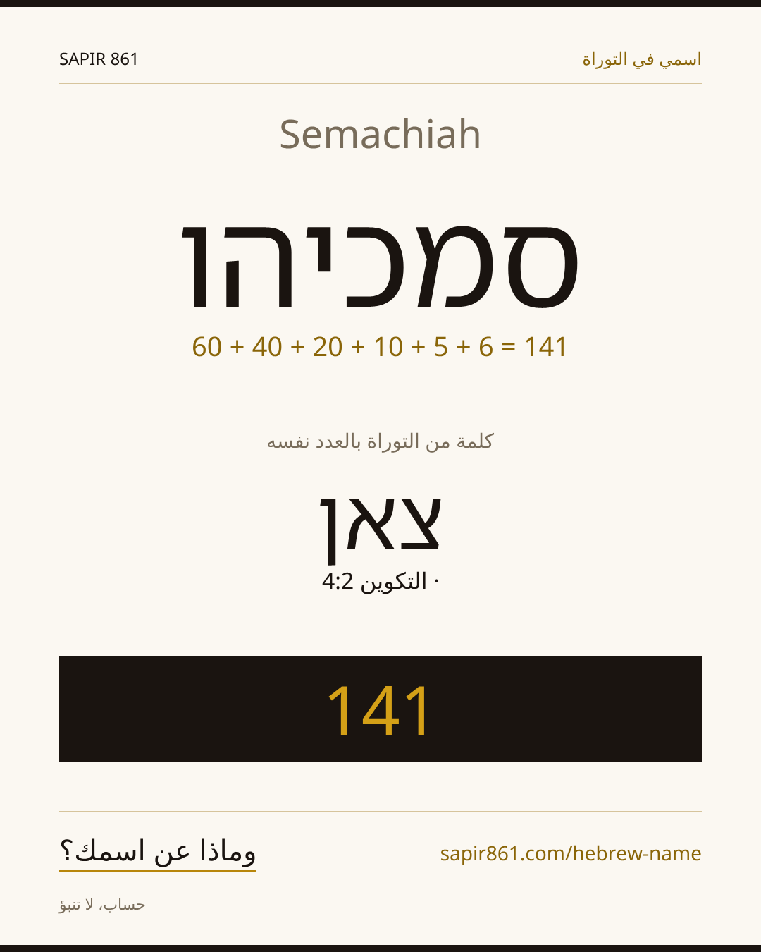 Semachiah — סמכיהו