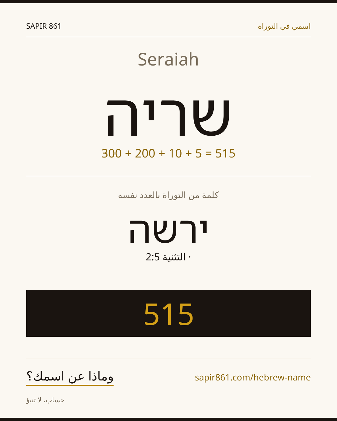 Seraiah — שריה