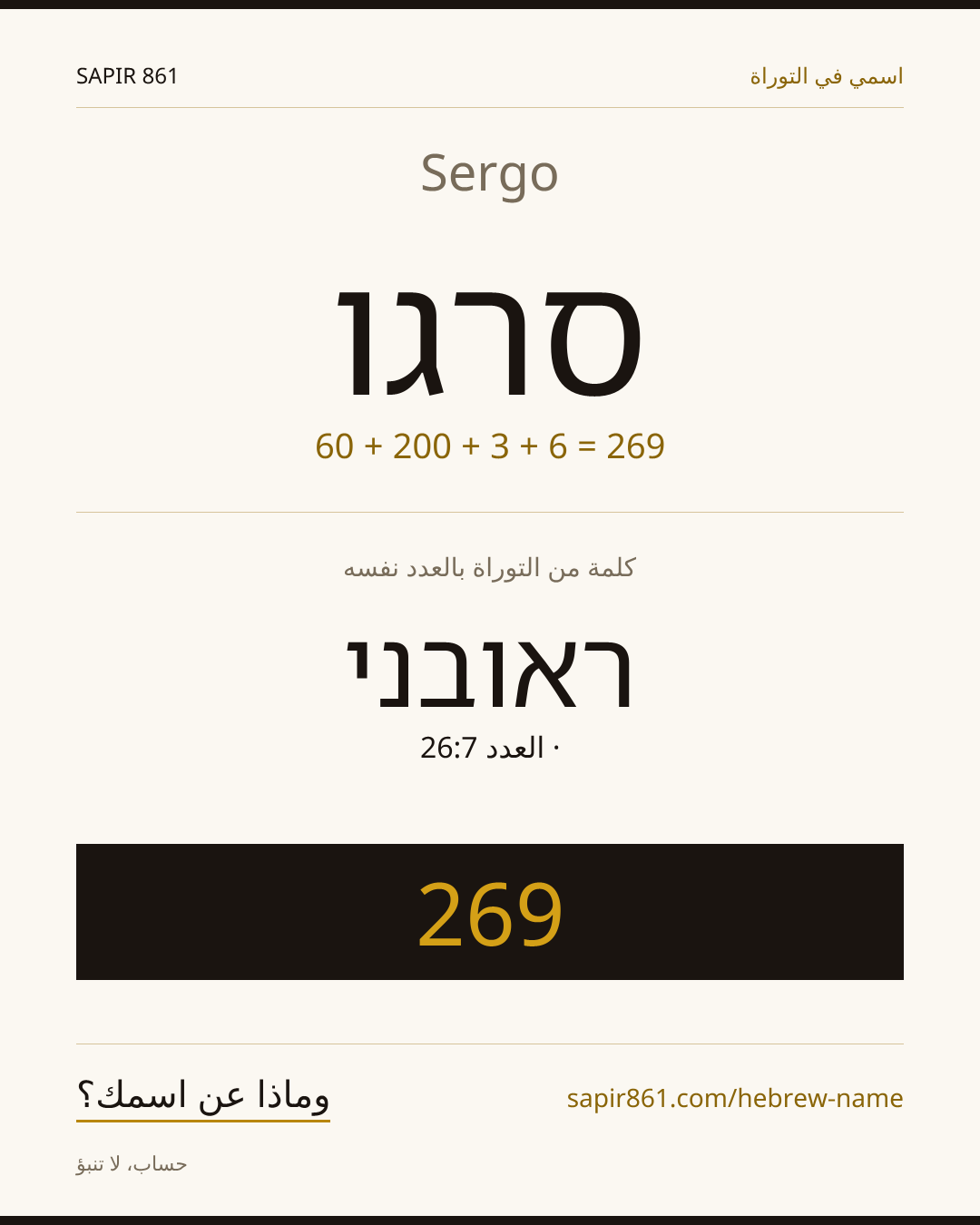 Sergo — סרגו