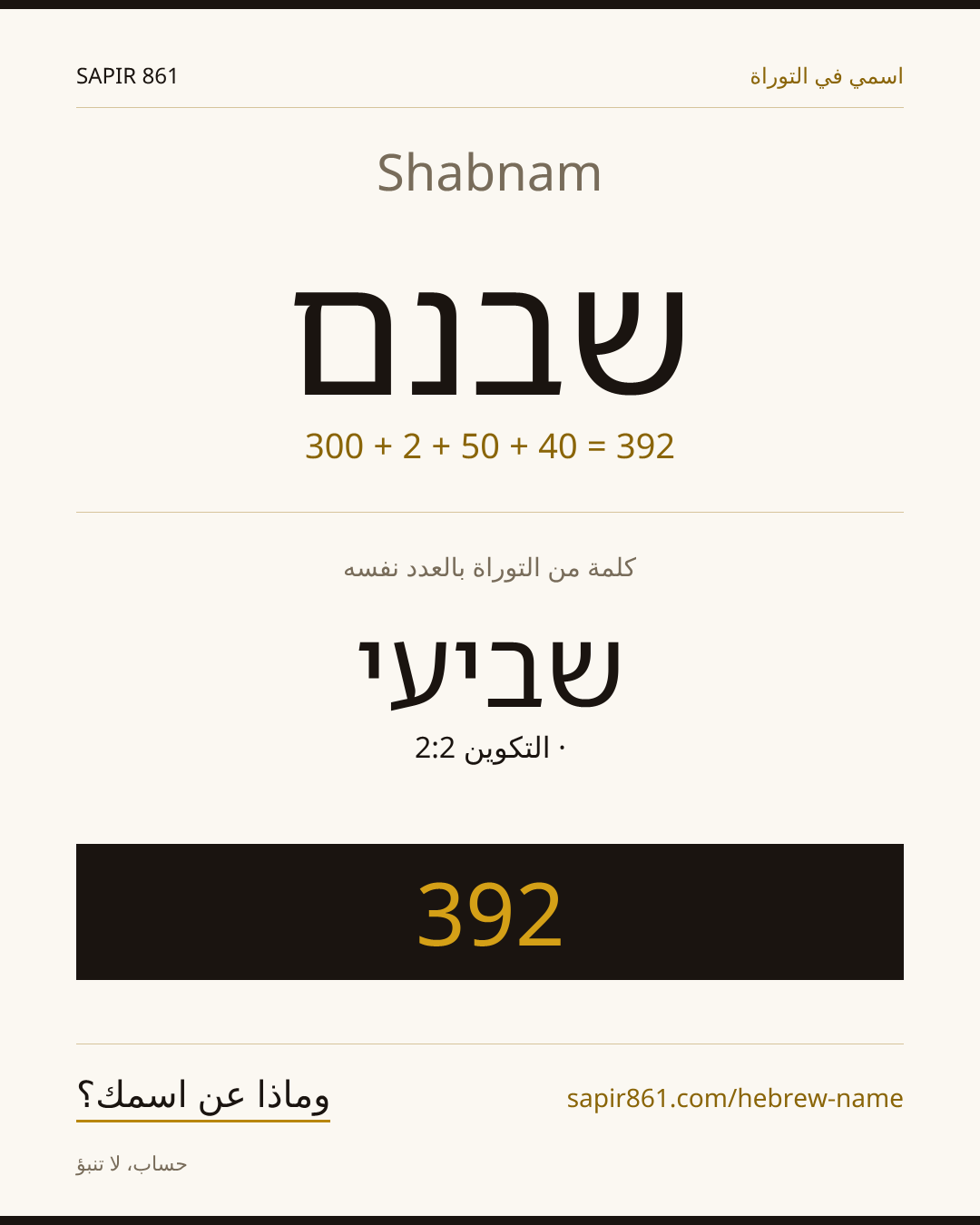 Shabnam — שבנם