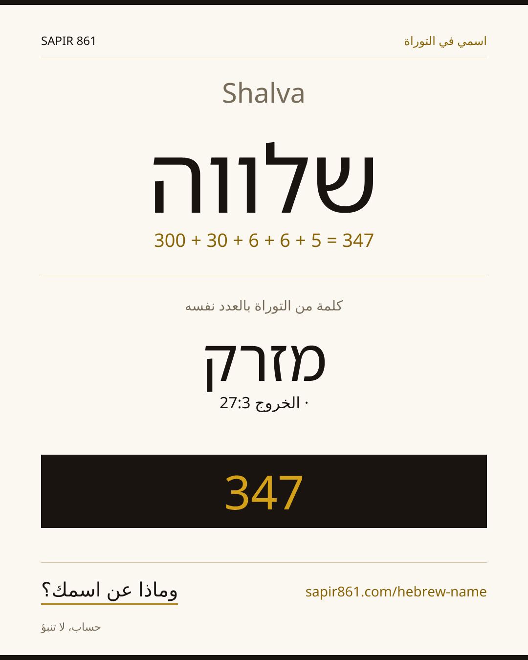 Shalva — שלווה
