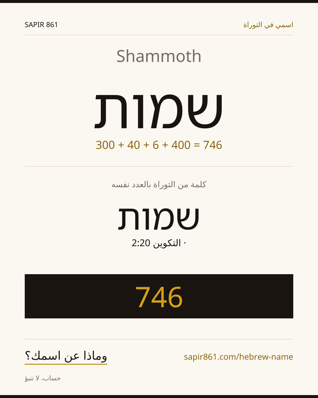 Shammoth — שמות