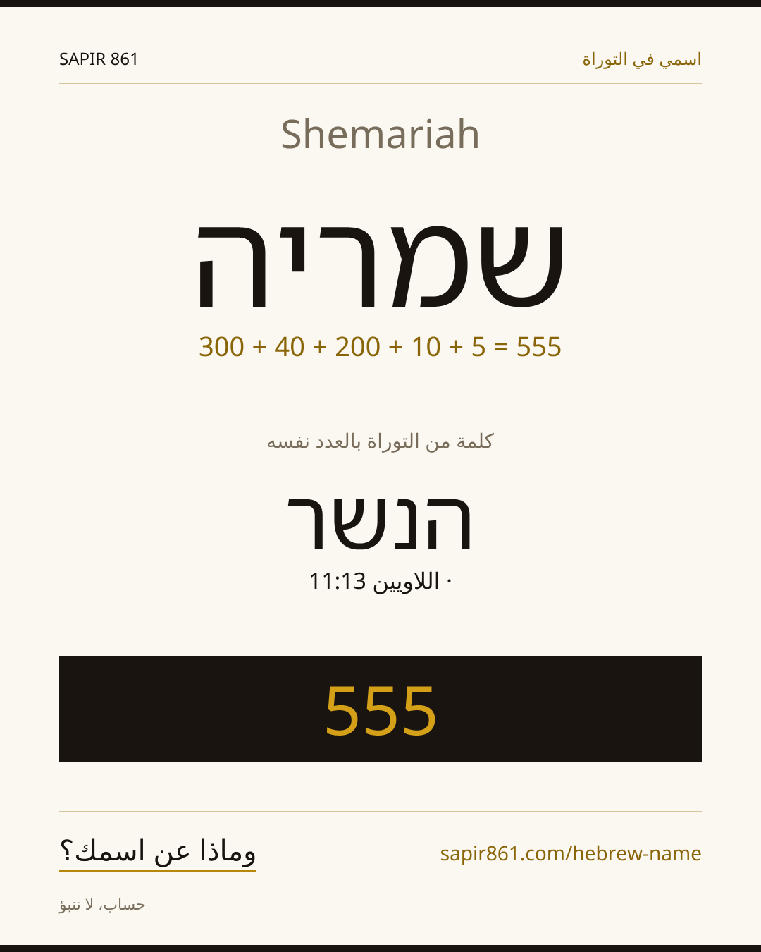 Shemariah — שמריה
