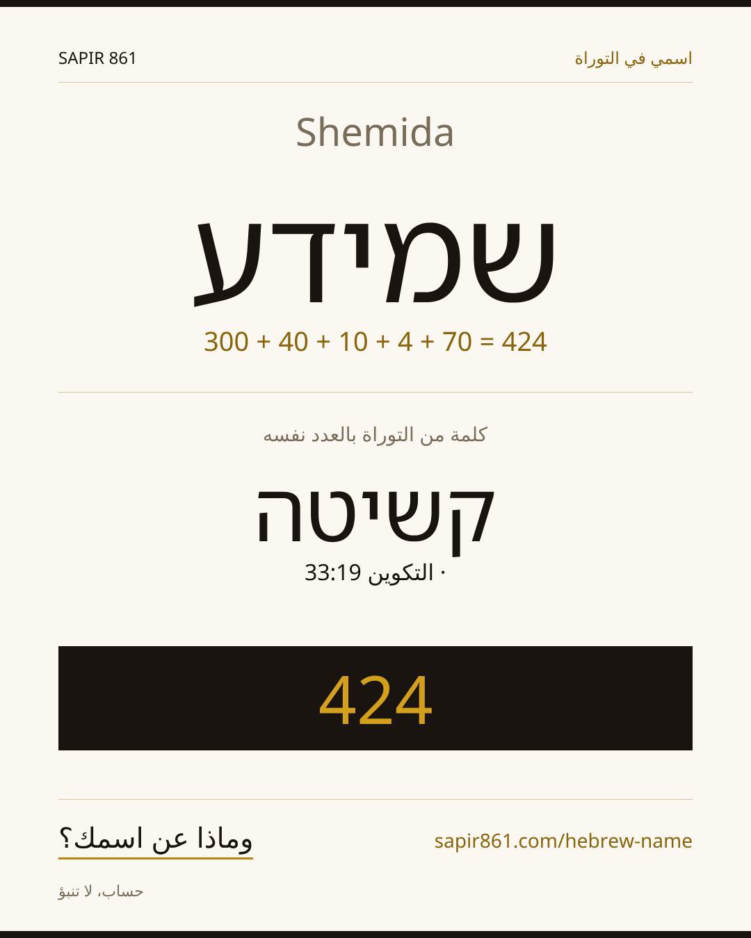 Shemida — שמידע