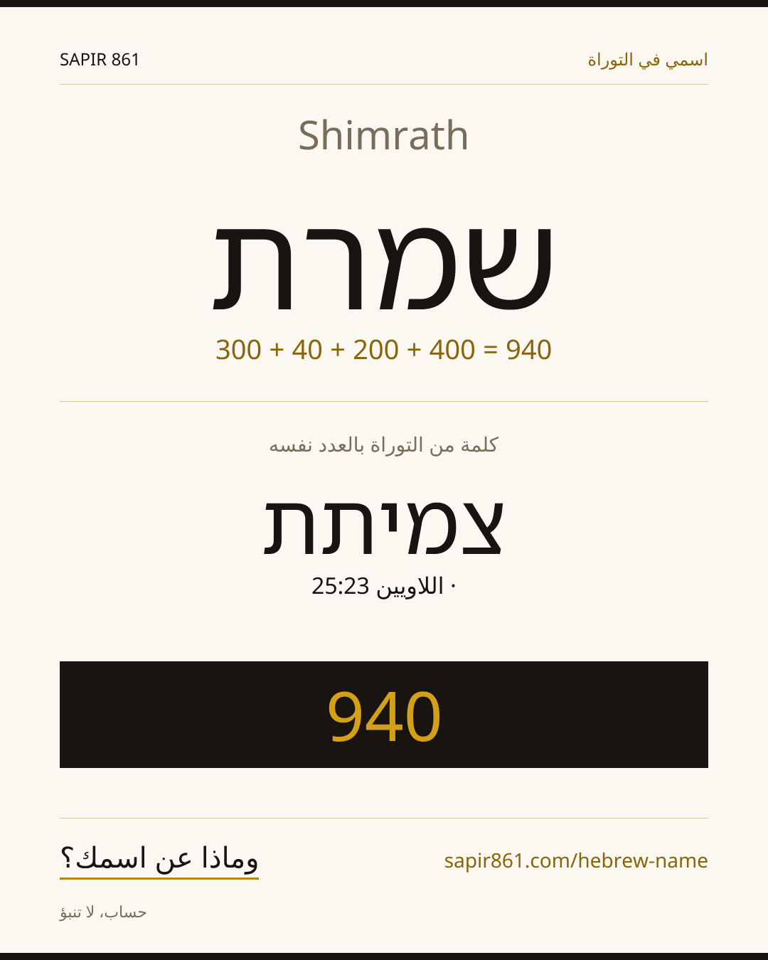 Shimrath — שמרת