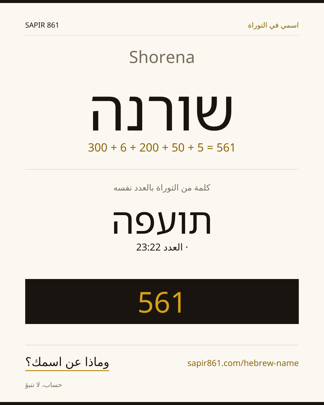 Shorena — שורנה